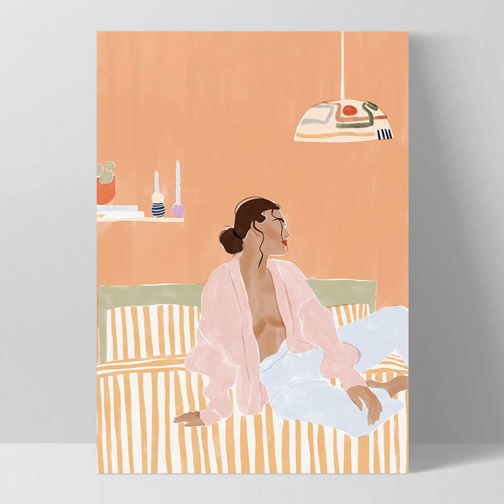 Take a Moment - Art Print by Ivy Green Illustrations, Poster, Stretched Canvas, or Framed Wall Art Print, shown as a stretched canvas or poster without a frame
