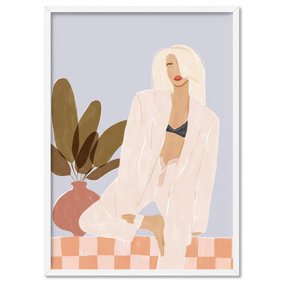 My Aesthetic - Art Print by Ivy Green Illustrations, Poster, Stretched Canvas, or Framed Wall Art Print, shown in a white frame