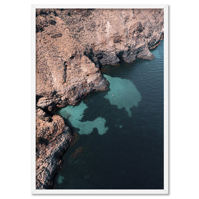Second Valley Beach SA II - Art Print by Beau Micheli, Poster, Stretched Canvas, or Framed Wall Art Print, shown in a white frame