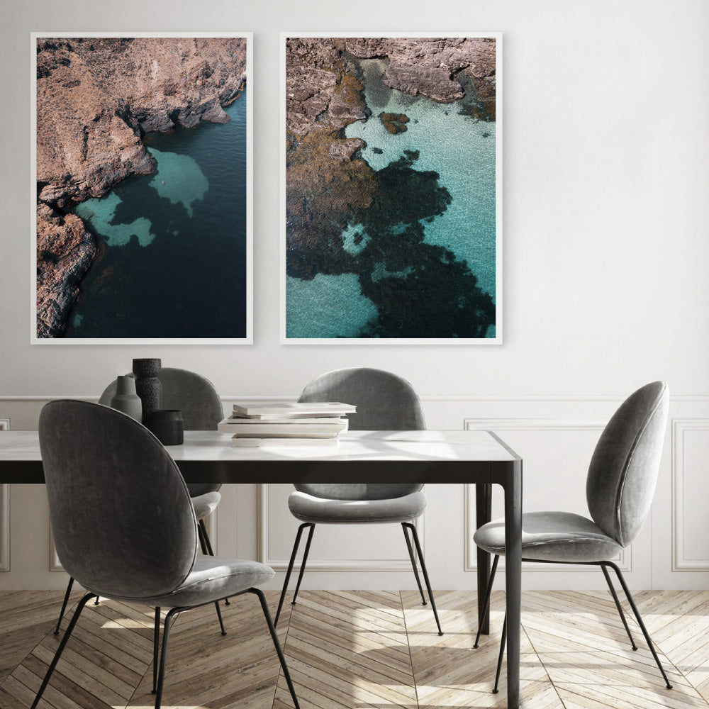 Second Valley Beach SA III - Art Print by Beau Micheli, Poster, Stretched Canvas or Framed Wall Art, shown framed in a home interior space