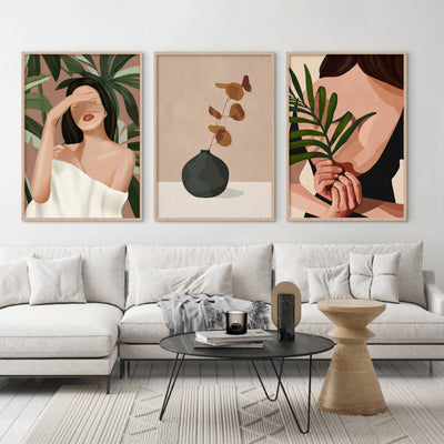 Gentle Beauty - Art Print by CityArt, Poster, Stretched Canvas or Framed Wall Art, shown framed in a home interior space