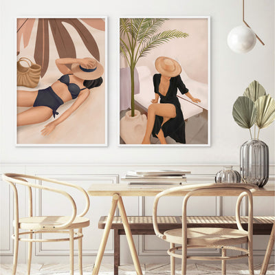 Summer Feeling IV - Art Print by CityArt, Poster, Stretched Canvas or Framed Wall Art, shown framed in a home interior space