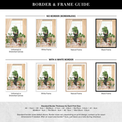 My Little Garden - Art Print by CityArt, Poster, Stretched Canvas or Framed Wall Art, Showing White , Black, Natural Frame Colours, No Frame (Unframed) or Stretched Canvas, and With or Without White Borders