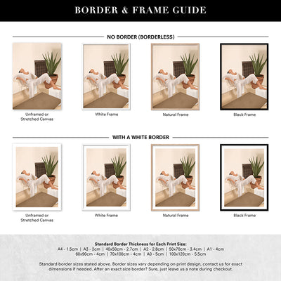 Summer Heat II - Art Print by CityArt, Poster, Stretched Canvas or Framed Wall Art, Showing White , Black, Natural Frame Colours, No Frame (Unframed) or Stretched Canvas, and With or Without White Borders