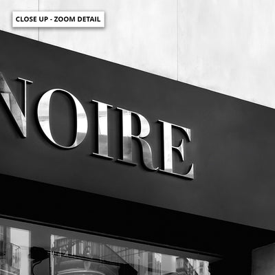 Niore Entrance Landscape B&W - Art Print, Poster, Stretched Canvas or Framed Wall Art, Close up View of Print Resolution