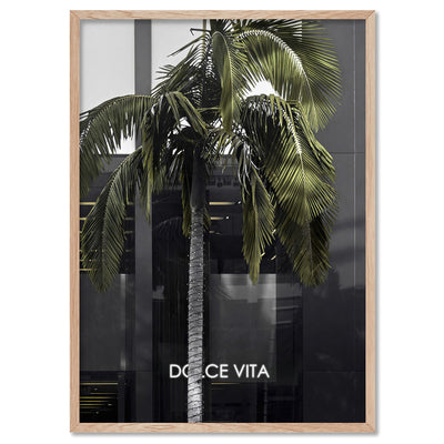 Dolce Vita Rodeo Drive - Art Print, Poster, Stretched Canvas, or Framed Wall Art Print, shown in a natural timber frame