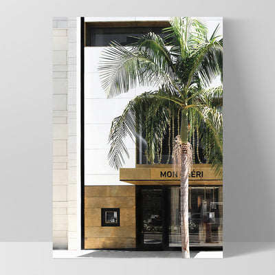 Mon Cheri Rodeo Drive II - Art Print, Poster, Stretched Canvas, or Framed Wall Art Print, shown as a stretched canvas or poster without a frame