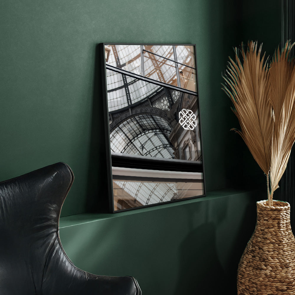 Luxe Reflections II - Art Print, Poster, Stretched Canvas or Framed Wall Art Prints, shown framed in a room
