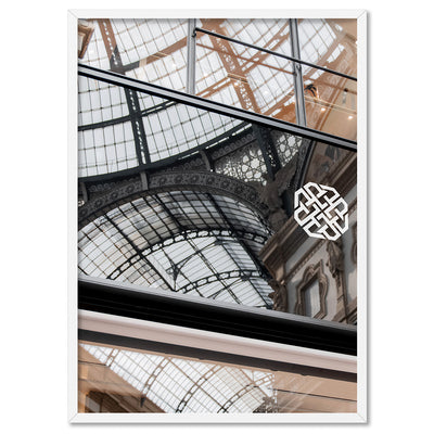 Luxe Reflections II - Art Print, Poster, Stretched Canvas, or Framed Wall Art Print, shown in a white frame