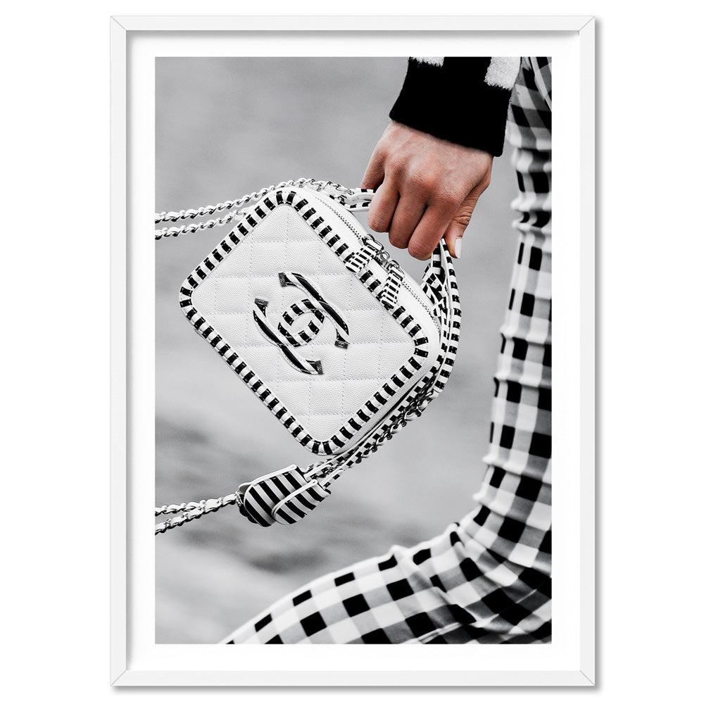 Semaine De La Mode II - Art Print, Poster, Stretched Canvas, or Framed Wall Art Print, shown in a white frame