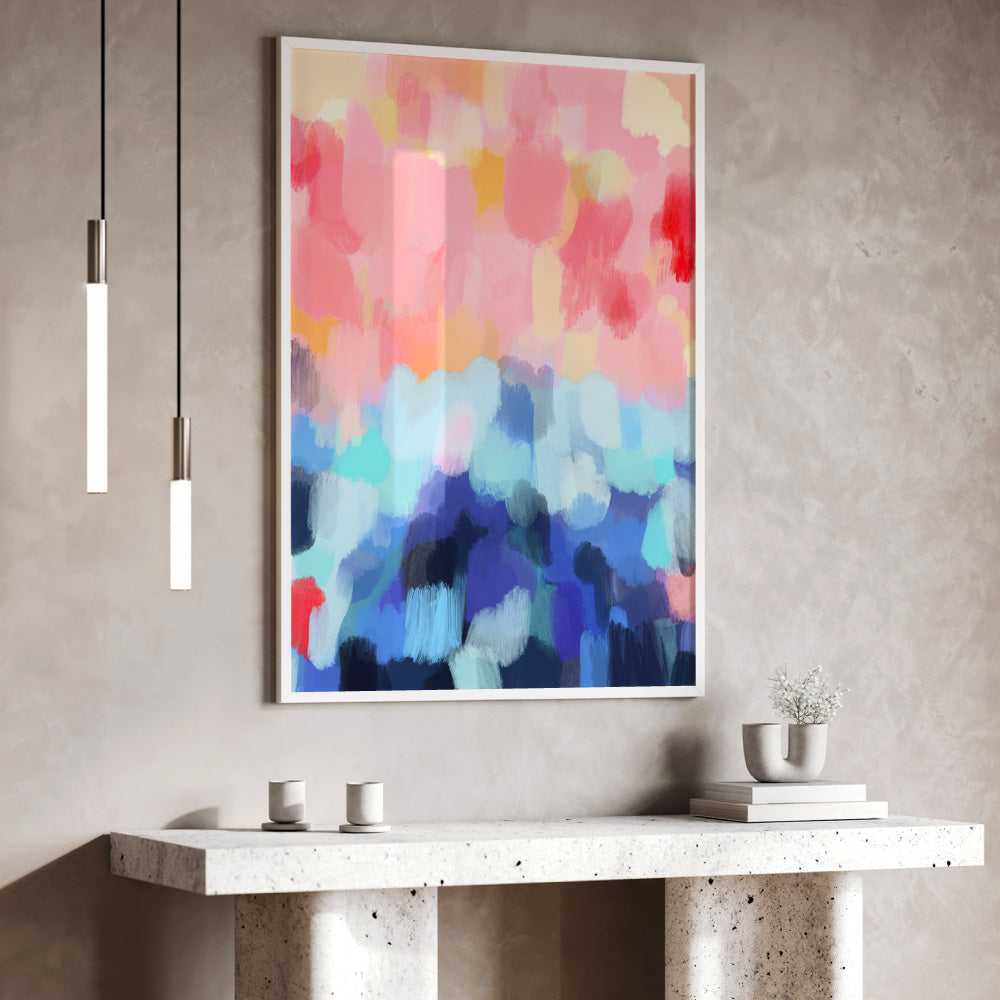 Bright Lights I - Art Print by Nicole Schafter, Poster, Stretched Canvas or Framed Wall Art Prints, shown framed in a room