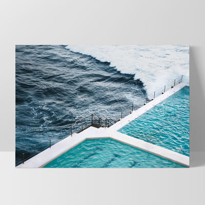 Bondi Icebergs Pool VIII - Art Print, Poster, Stretched Canvas, or Framed Wall Art Print, shown as a stretched canvas or poster without a frame